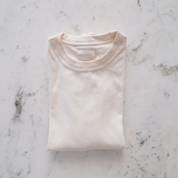 Aime Leon Dore Cream Pointelle Trim Uniform Long-Sleeve Tee Men's Small - Picture 1 of 7